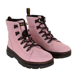 Dr. Martens Pink Combs Suede Boot Womens Shoes, PINK, Size 9